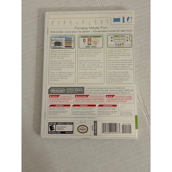 Wii Fit Nintendo Fitness Exercise Yoga Running Disc Manual No Balance Board Used - Picture 3 of 5